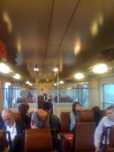 On the Train to Calais-Ville from our Eurostar Train On the Train to Calais-Ville from our Eurostar Train