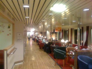 Relaxing on the ferry Relaxing on the ferry