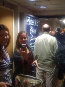 Our friend Emily waiting to leave the ferry with us Our friend Emily waiting to leave the ferry with us