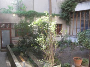 outside courtyard