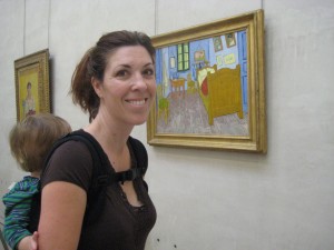 Jennifer in front of Van Gogh