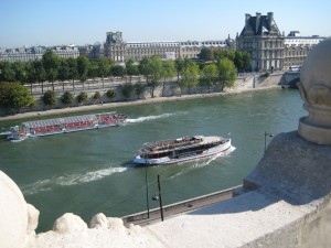 Boats on the Seine from d'Orsay